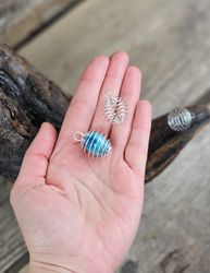 Silverpläterade spiralburar 2-pack