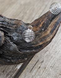 Silverpläterade spiralburar 2-pack