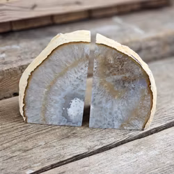 Agat, bokstöd par #1