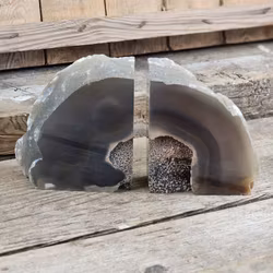 Agat, bokstöd par #5