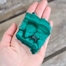 Malakit polerad skiva #3