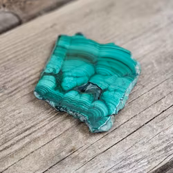 Malakit polerad skiva #3