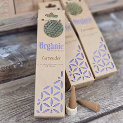 Song Of India - Organic Lavender, Jumbo rökelsekoner