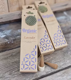 Song Of India - Organic Lavender, Jumbo rökelsekoner