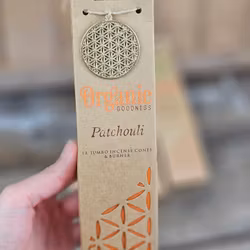 Song Of India - Organic Patchouli, Jumbo rökelsekoner