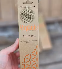 Song Of India - Organic Patchouli, Jumbo rökelsekoner