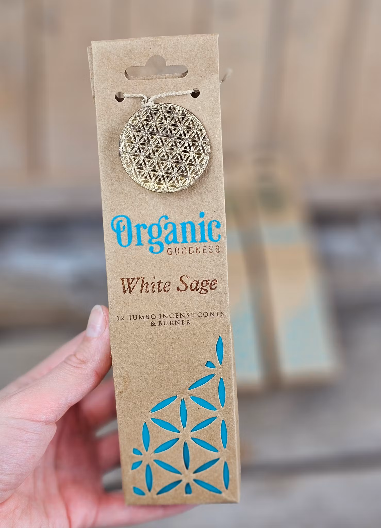 Song Of India - Organic White Sage, Jumbo rökelsekoner