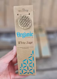 Song Of India - Organic White Sage, Jumbo rökelsekoner