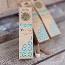 Song Of India - Organic White Sage, Jumbo rökelsekoner