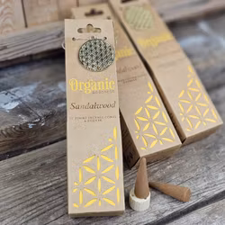 Song Of India - Organic Sandalwood, Jumbo rökelsekoner