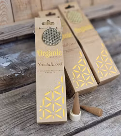 Song Of India - Organic Sandalwood, Jumbo rökelsekoner