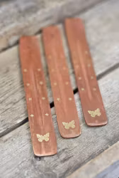 Rökelsehållare i trä, Fjäril