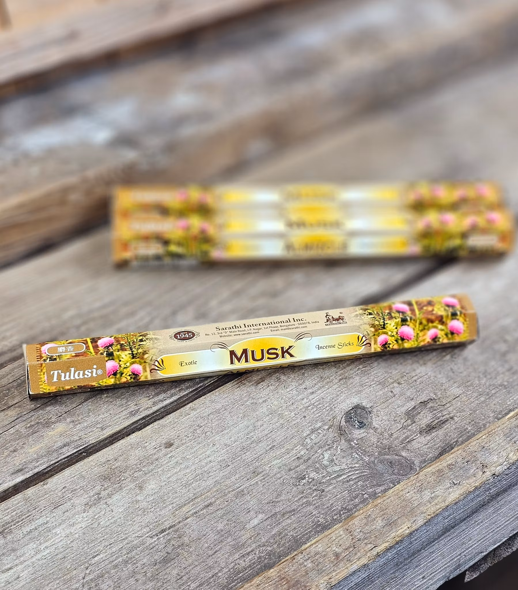 Tulasi - Musk, rökelsepinnar