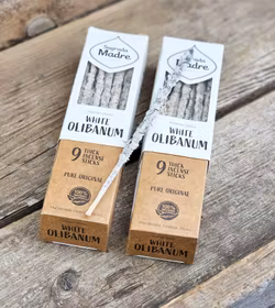 Sagrada Madre - Vit Frankincense (Olibanum), rökelsepinnar