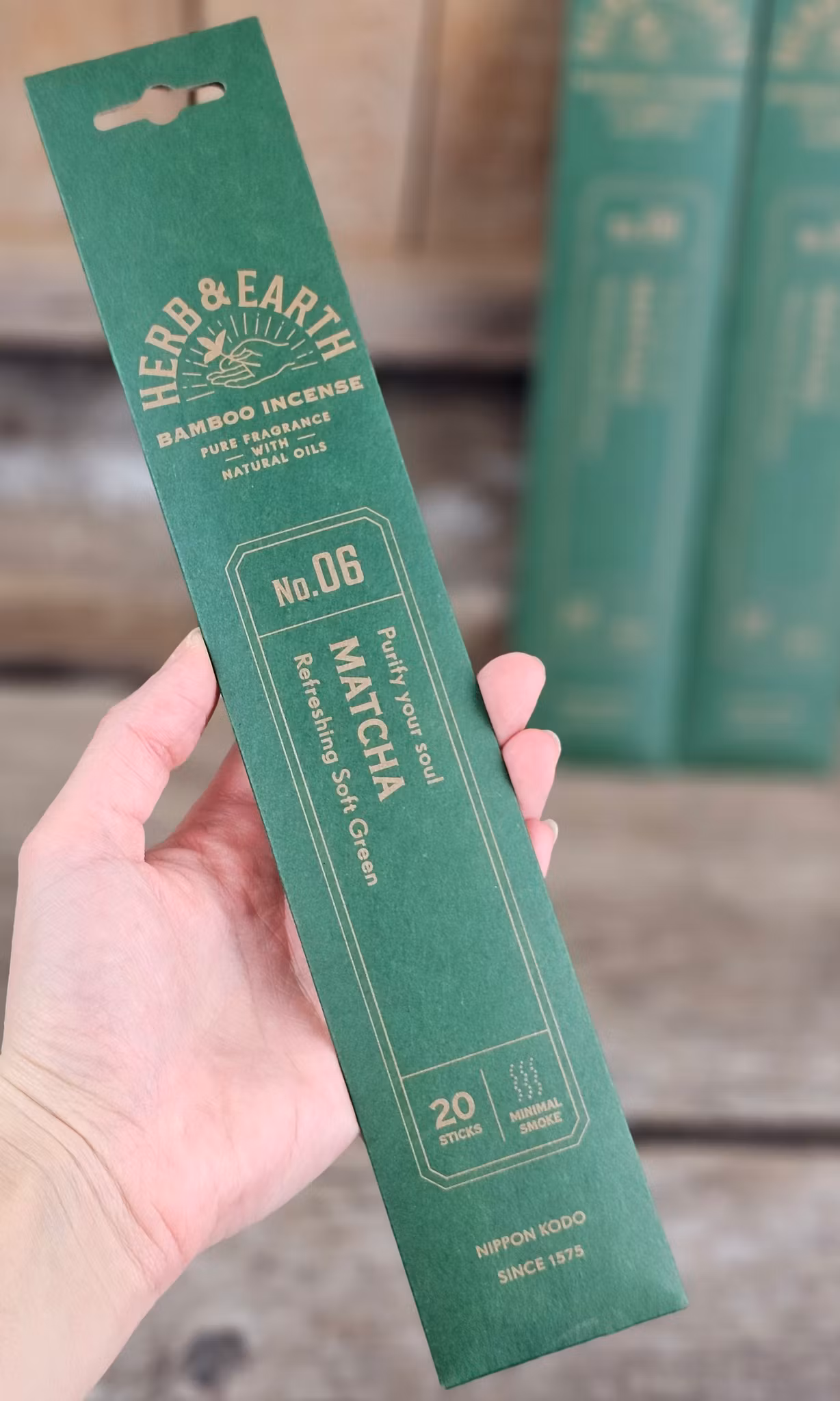 Herb & Earth - Matcha, rökelsepinnar