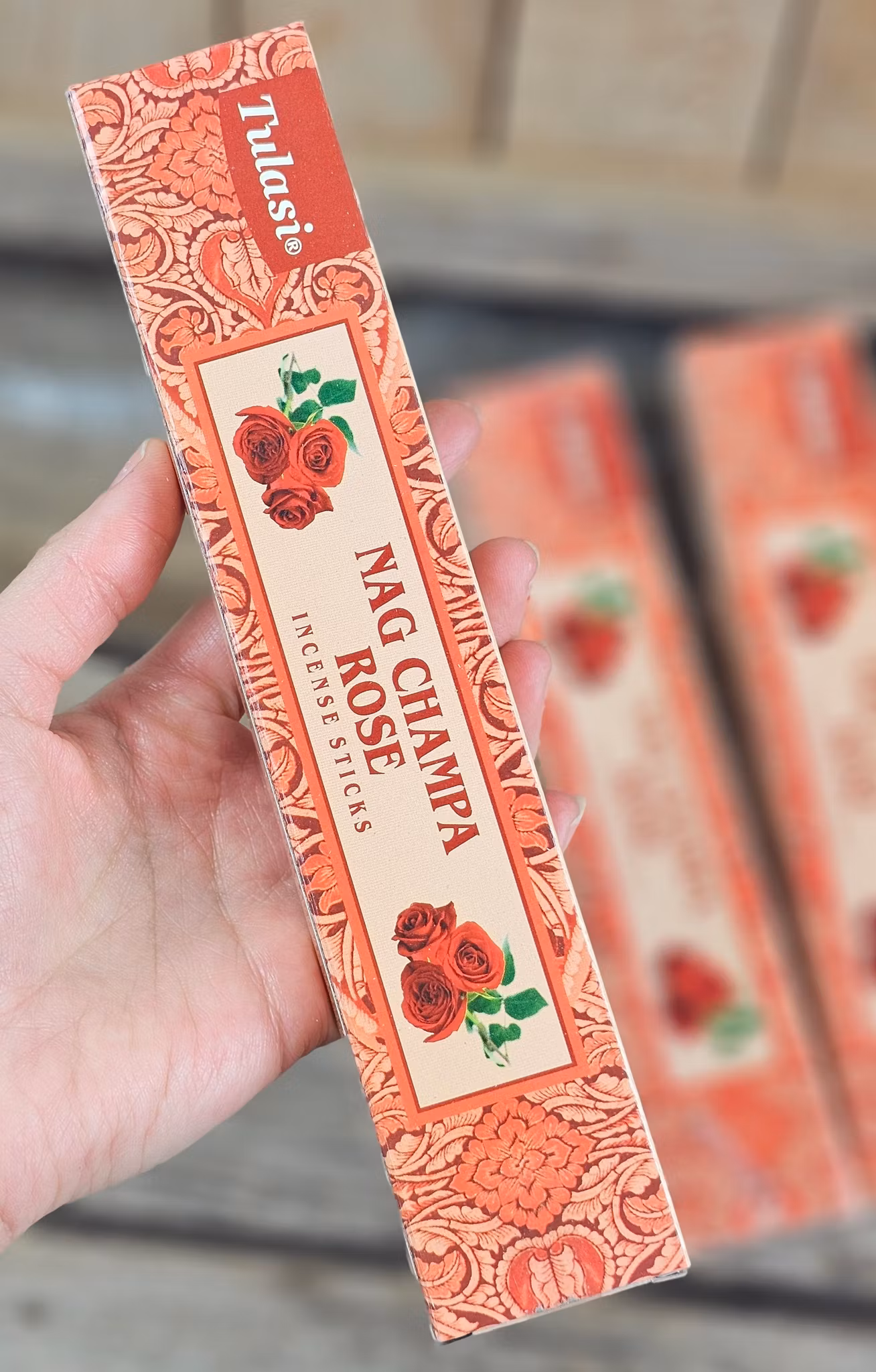 Tulasi - Nag Champa Rose, rökelsepinnar