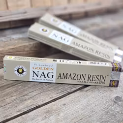 Vijayshree - Golden Nag Amazon Resin (Breu Branco), rökelsepinnar