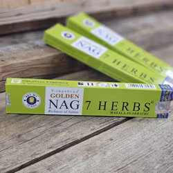 Vijayshree - Golden Nag 7 Herbs, rökelsepinnar
