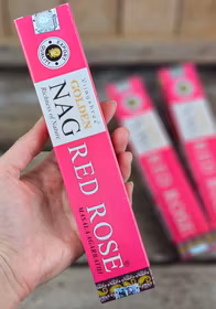 Vijayshree - Golden Nag Red Rose, rökelsepinnar