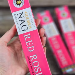 Vijayshree - Golden Nag Red Rose, rökelsepinnar