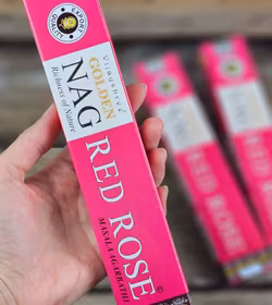 Vijayshree - Golden Nag Red Rose, rökelsepinnar
