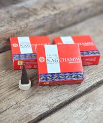 Vijayshree - Golden Nag Champa, rökelsekoner