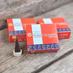 Vijayshree - Golden Nag Champa, rökelsekoner