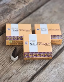Vijayshree - Golden Nag Cinnamon, rökelsekoner