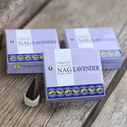 Vijayshree - Golden Nag Lavender, rökelsekoner