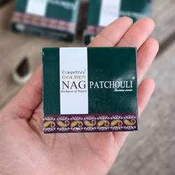 Vijayshree - Golden Nag Patchouli, rökelsekoner