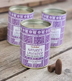 GOLOKA - Nature's Lavender, rökelsekoner backflow