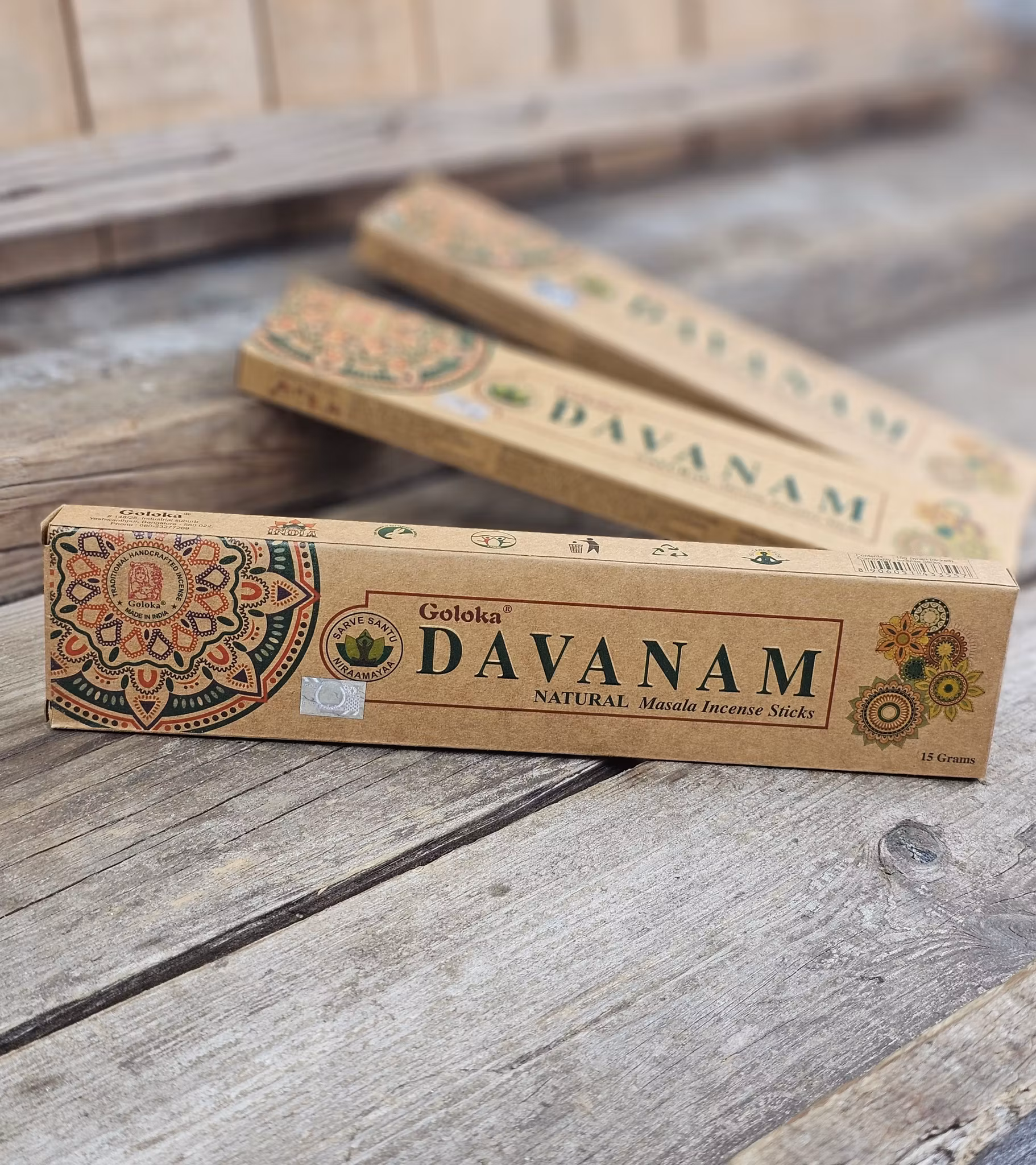 GOLOKA - Organic Davanam, rökelsepinnar