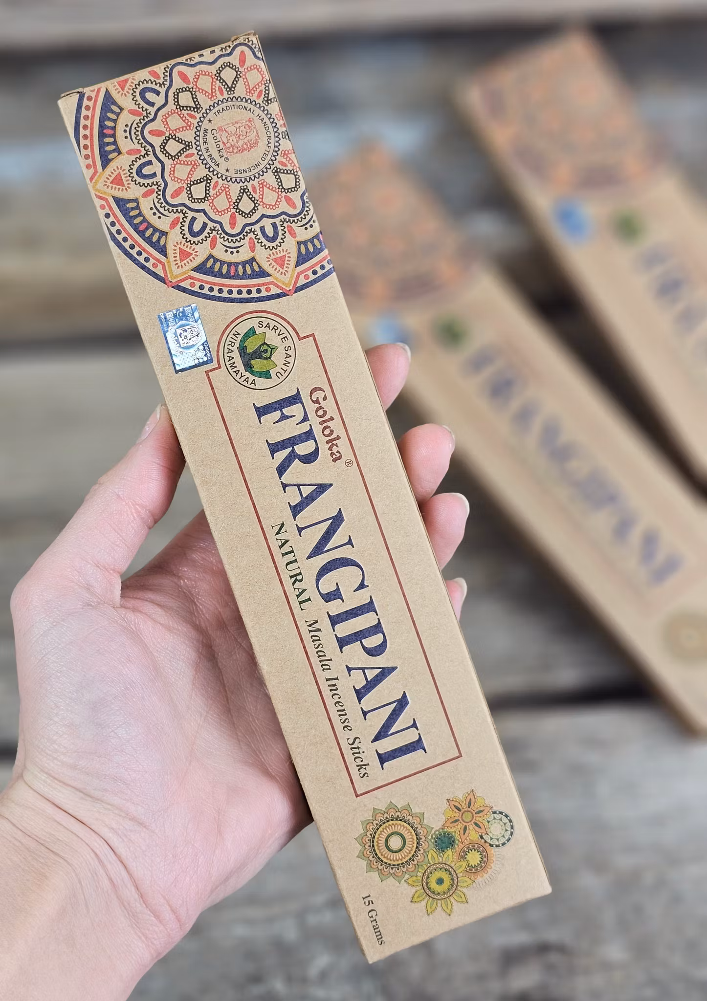 GOLOKA - Organic Frangipani, rökelsepinnar