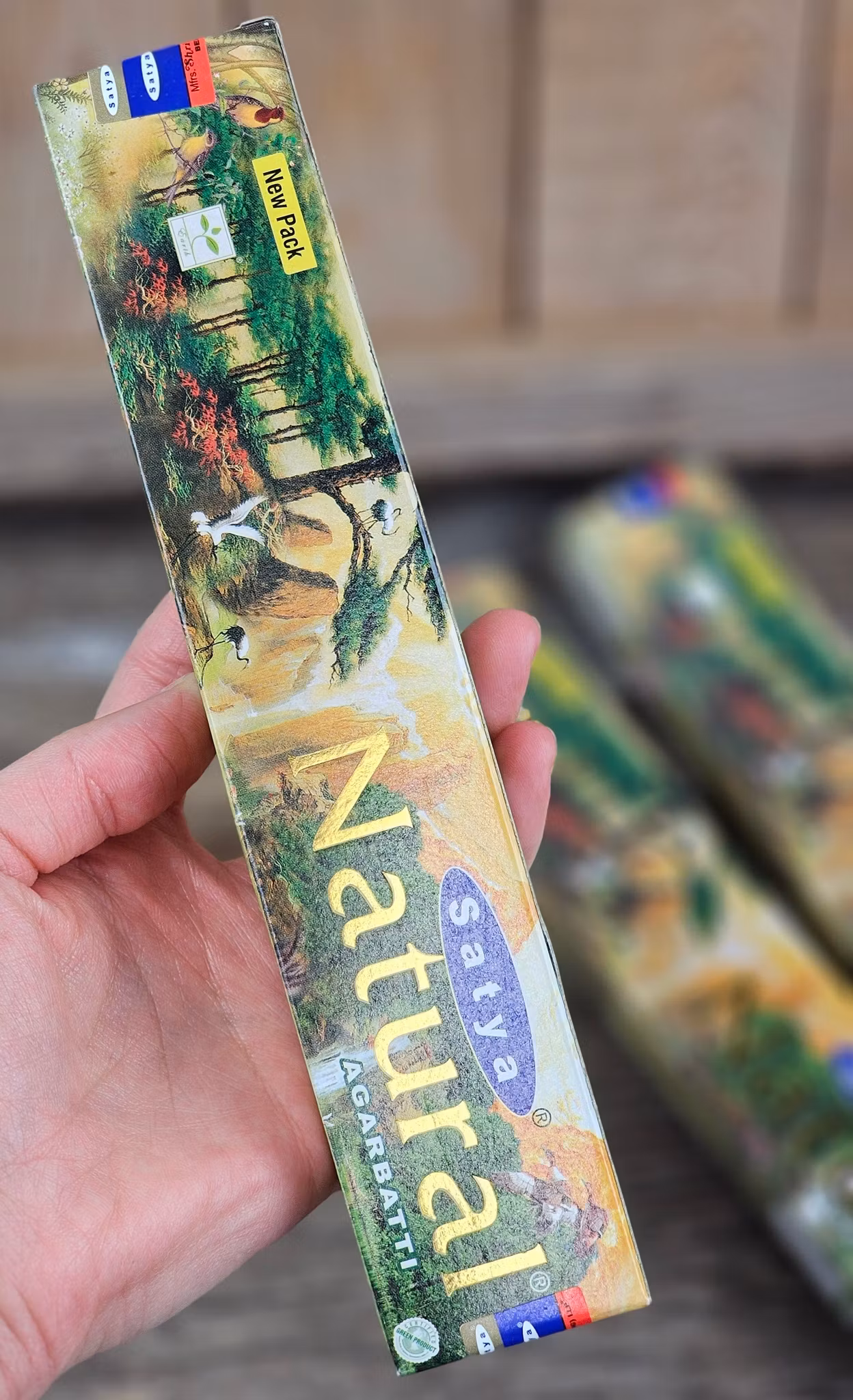 Satya Natural rökelsepinnar 15 g – förpackning