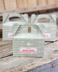 Satya - White Sage, rökelsekoner backflow