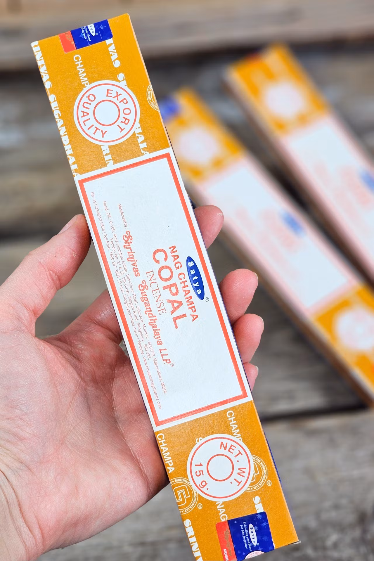 Satya - Nag Champa Copal, rökelsepinnar