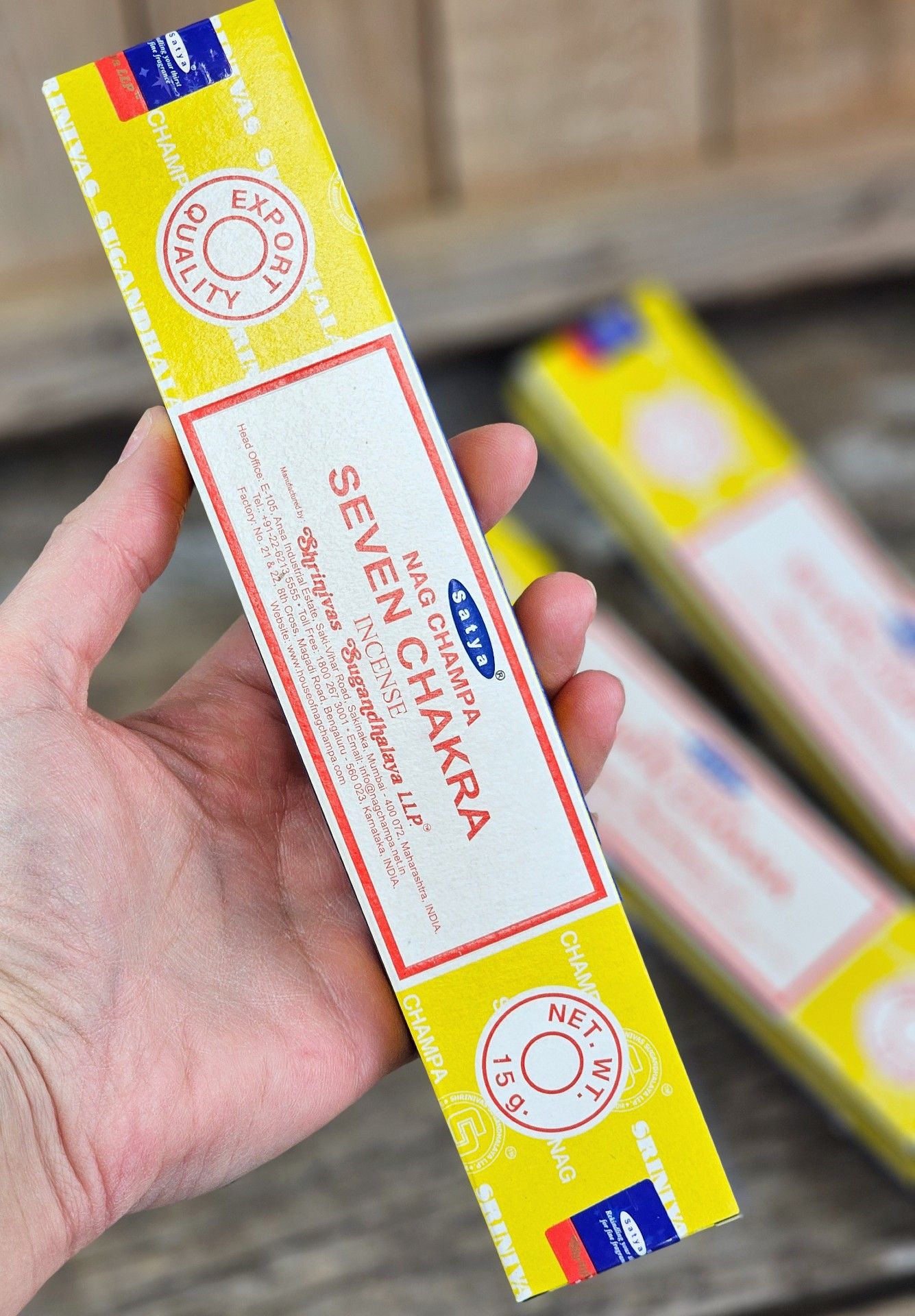 Satya - Nag Champa Seven Chakra, rökelsepinnar