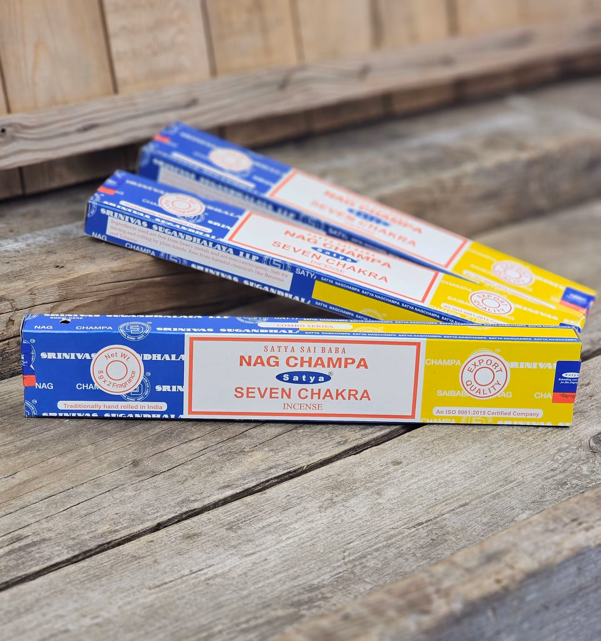 Satya Sai Baba Combo Serie - Nag Champa & Seven Chakra, rökelsepinnar