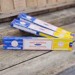 Satya Sai Baba Combo Serie - Nag Champa och Seven Chakra, rökelsepinnar
