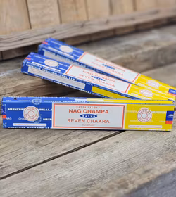 Satya Sai Baba Combo Serie - Nag Champa och Seven Chakra, rökelsepinnar