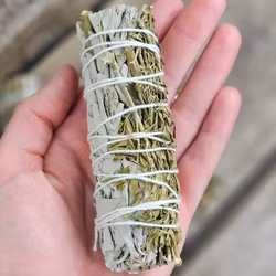 Vit Salvia med Vinruta (Ruda Rue)