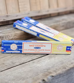 Satya Sai Baba Combo Serie - Nag Champa och Californian White Sage, rökelsepinnar