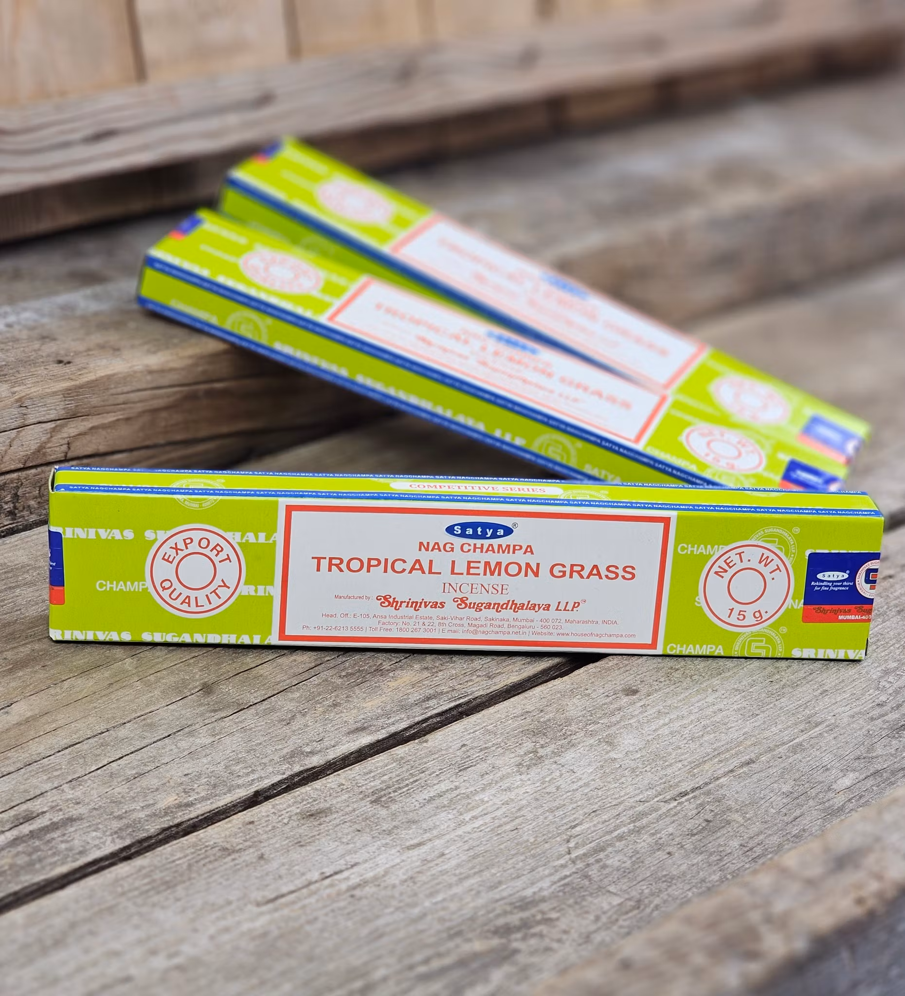 Satya - Nag Champa Tropical Lemon Grass, rökelsepinnar