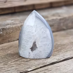 Agat, polerad kristall stående #4