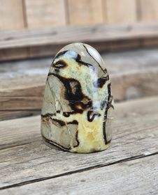 Septarian (Draksten), polerad kristall stående friform #1