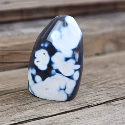 Orca Agat, polerad kristall stående friform #4