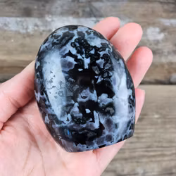 Indigo Gabbro, polerad kristall stående friform #5