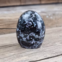 Indigo Gabbro, polerad kristall stående friform #5