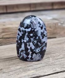 Indigo Gabbro, polerad kristall stående friform #10