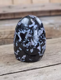 Indigo Gabbro, polerad kristall stående friform #17